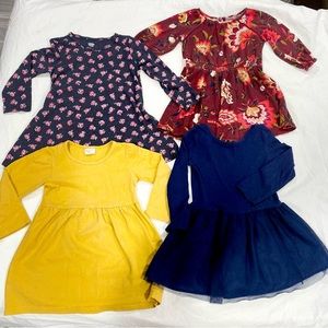 Girls long sleeve old navy dresses bundle size 3t